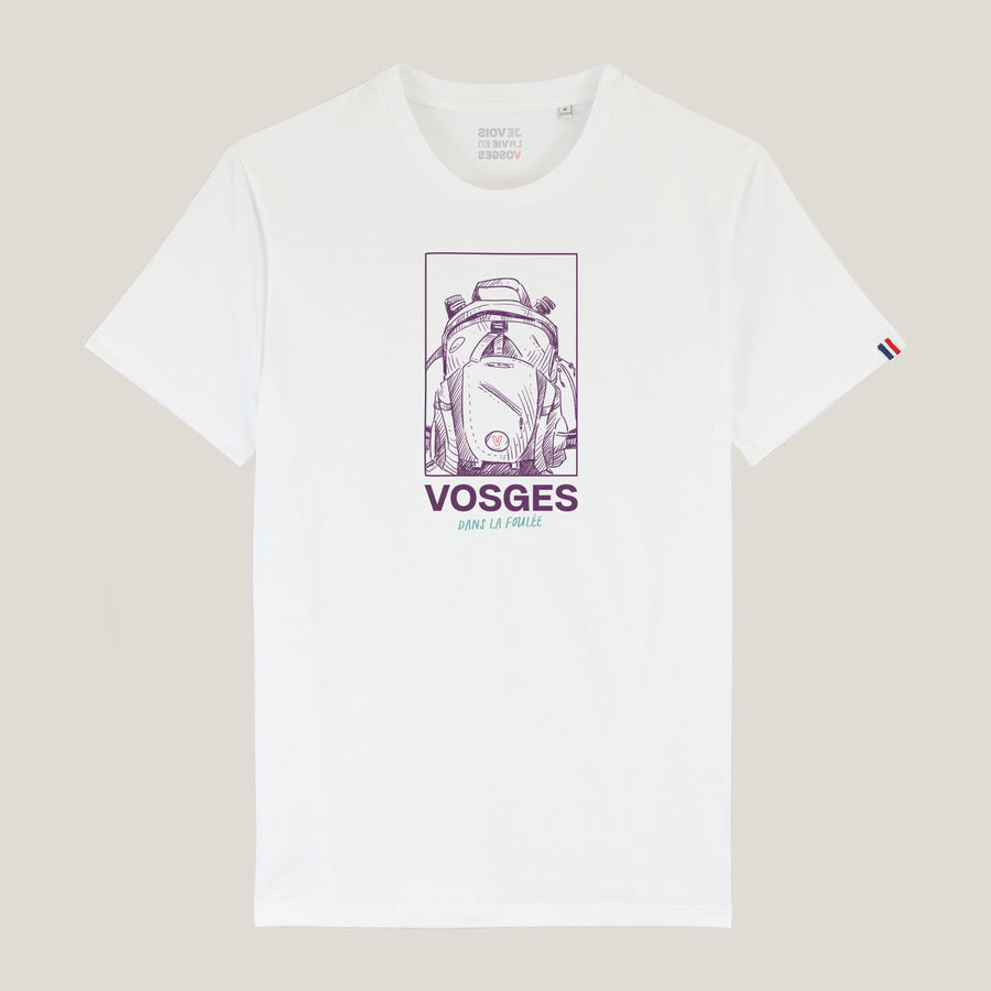 t-shirt blanc dans la foulée