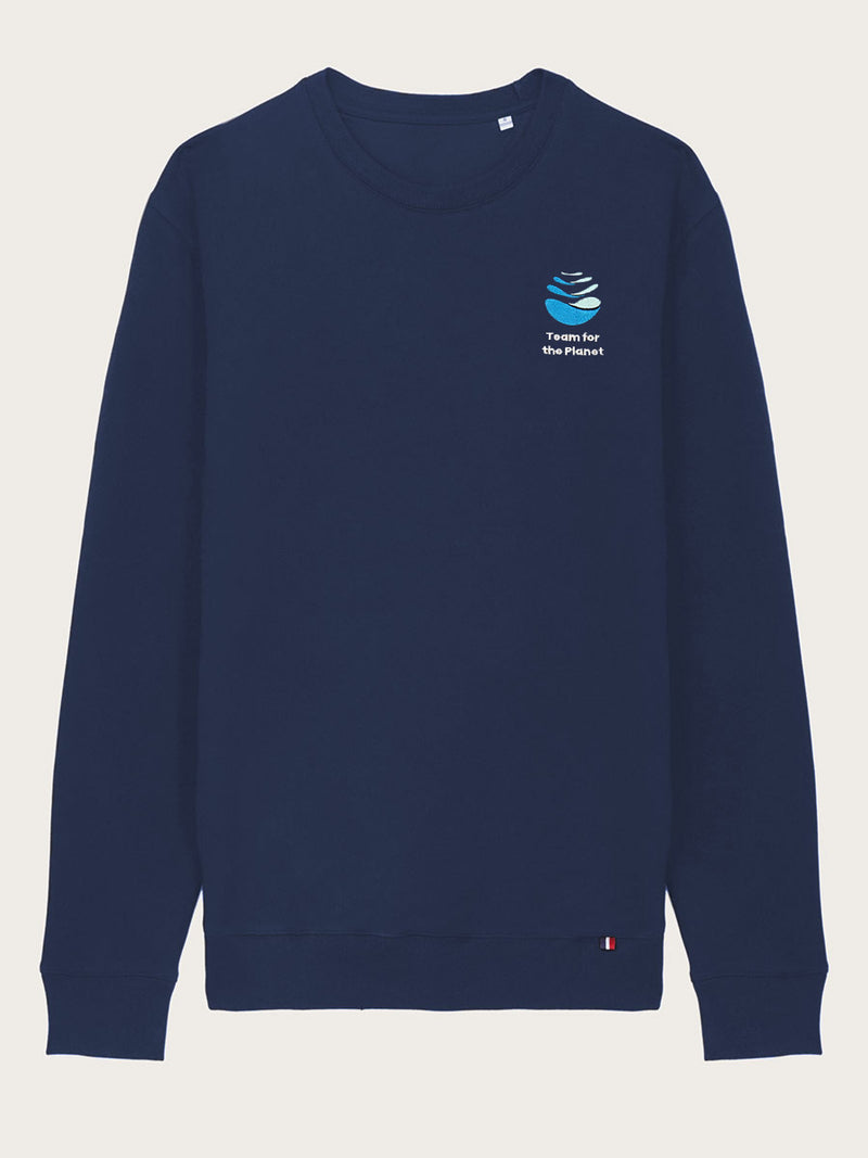 sweat-shirt Alex bleu marine Team for the Planet - vue de face
