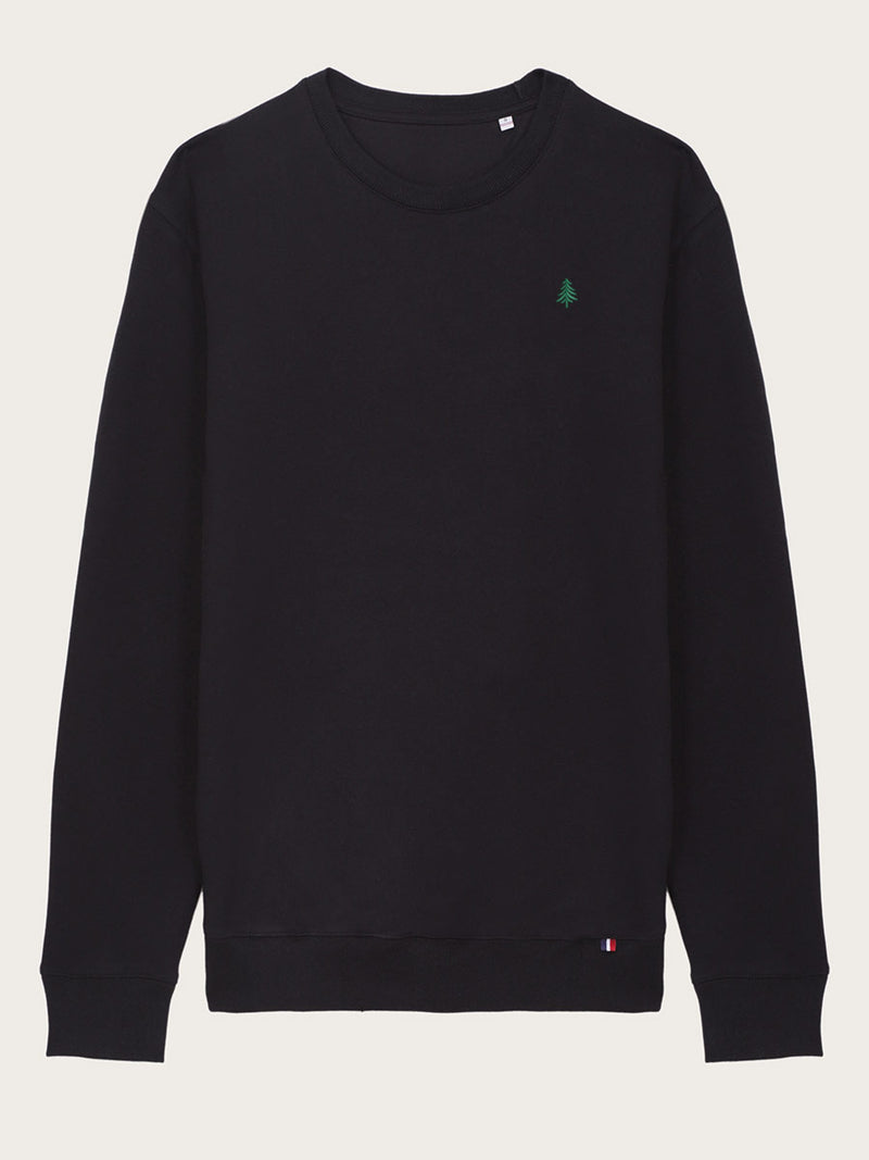 sweat-shirt noir Alix vu de face