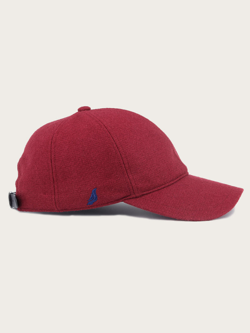 casquette ayma laine bordeaux vue de profil