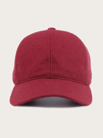 casquette ayma laine bordeaux vue de face