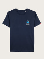 t-shirt bleu marine brodé Team for the Planet