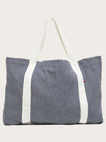 sac cabas fabio rayé piqué à plat