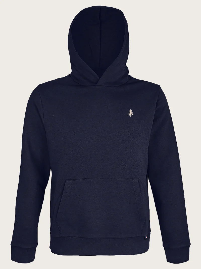 sweat-shirt capuche gabriel bleu marine face avant