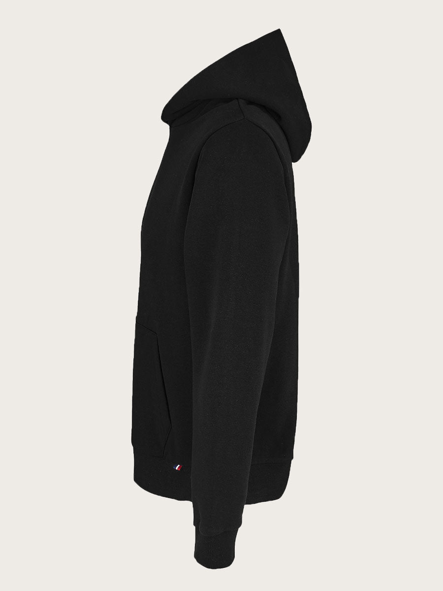 sweat-shirt capuche gabriel noir face côté