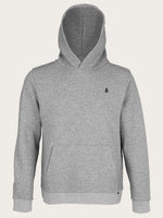 sweat-shirt capuche gabriel gris chiné face avant