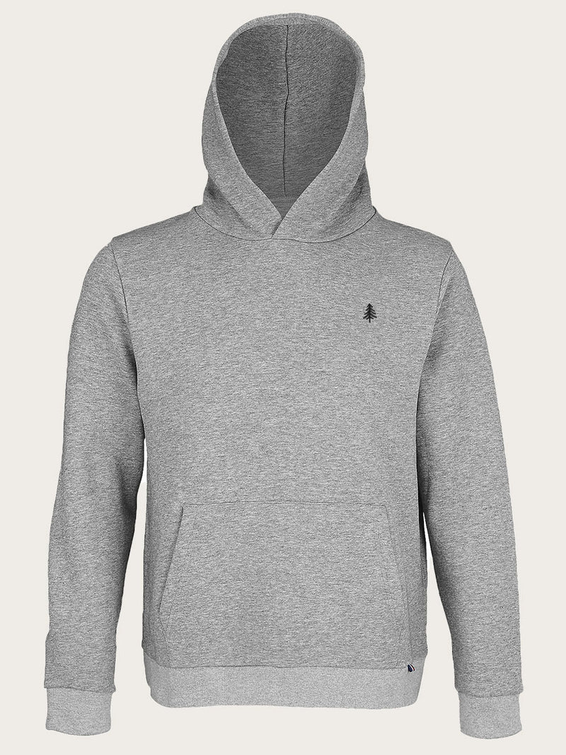 sweat-shirt capuche gabriel gris chiné face avant