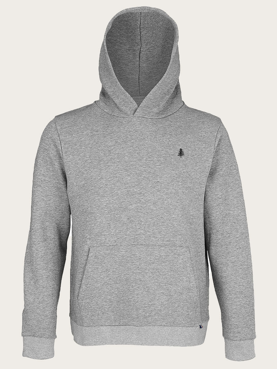 sweat-shirt capuche gabriel gris chiné face avant