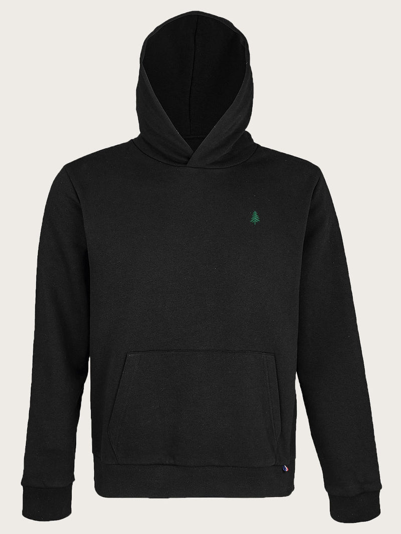 sweat-shirt capuche gabriel noir face avant