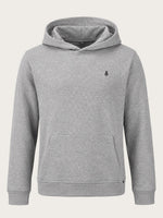 sweat-shirt capuche gabriel gris chiné face avant