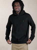 Hoodie Gaston noir porté par Adelson