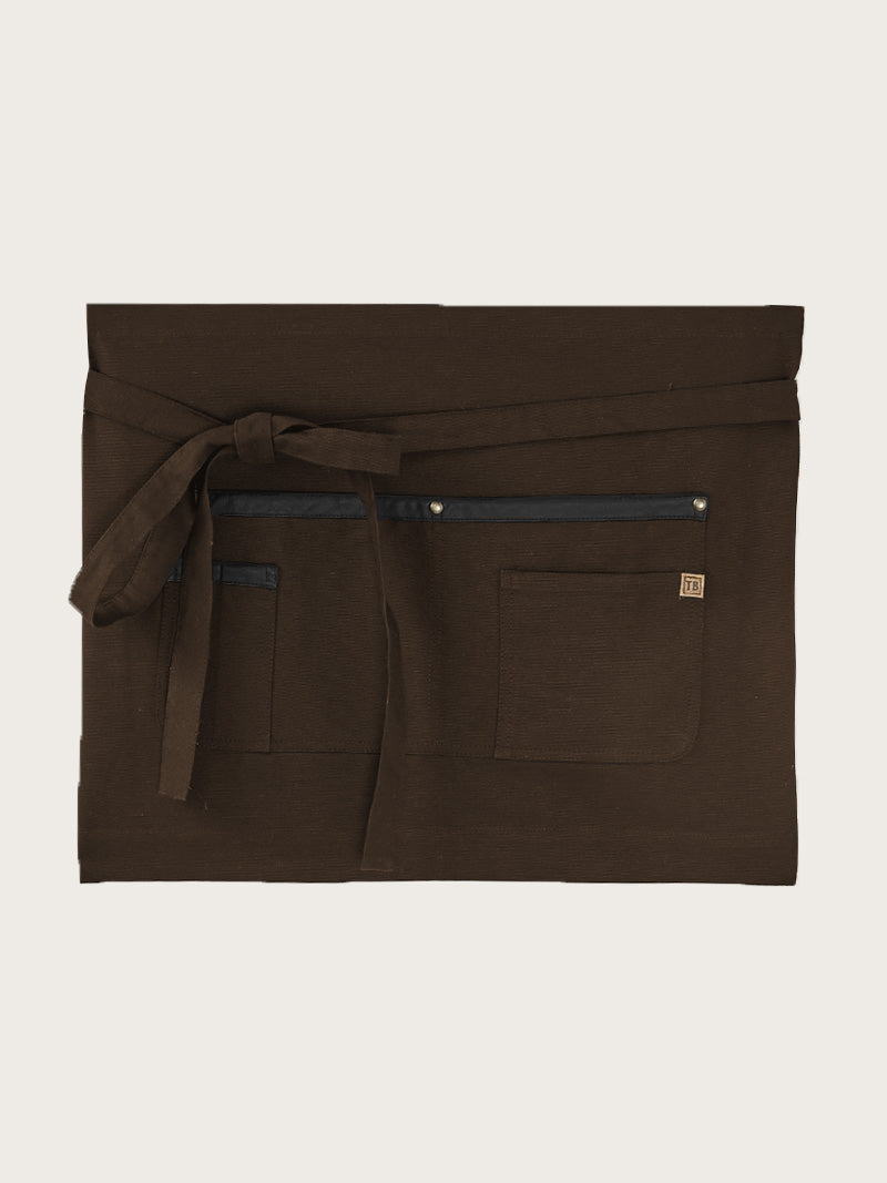 tablier court java chocolat