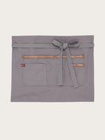 tablier court java gris piqué à plat