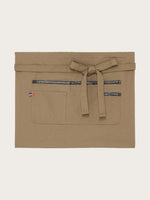 tablier court java kaki piqué à plat