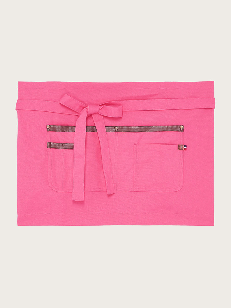 tablier court java rose piqué à plat