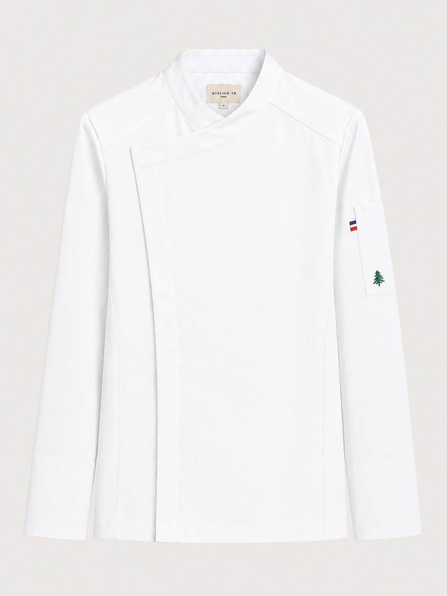 veste Joker homme blanche piquée à plat