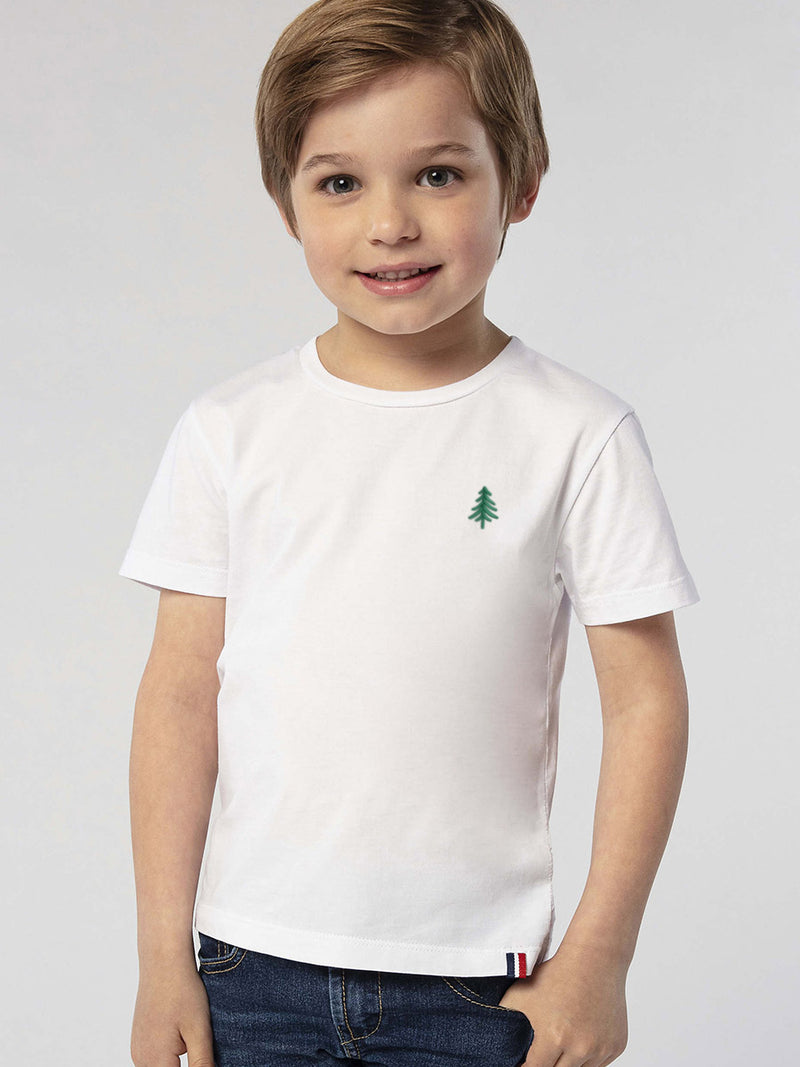t-shirt enfant lou blanc porté