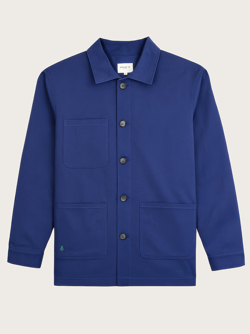 veste de travail Mahaut navy piquée à plat