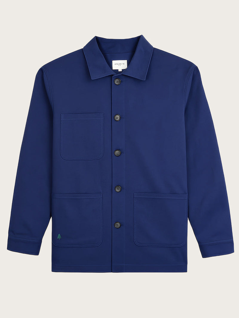 veste de travail Mahaut navy piquée à plat