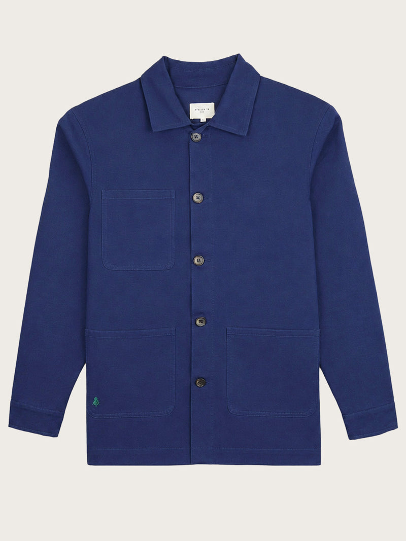 veste de travail Mahaut navy piquée à plat
