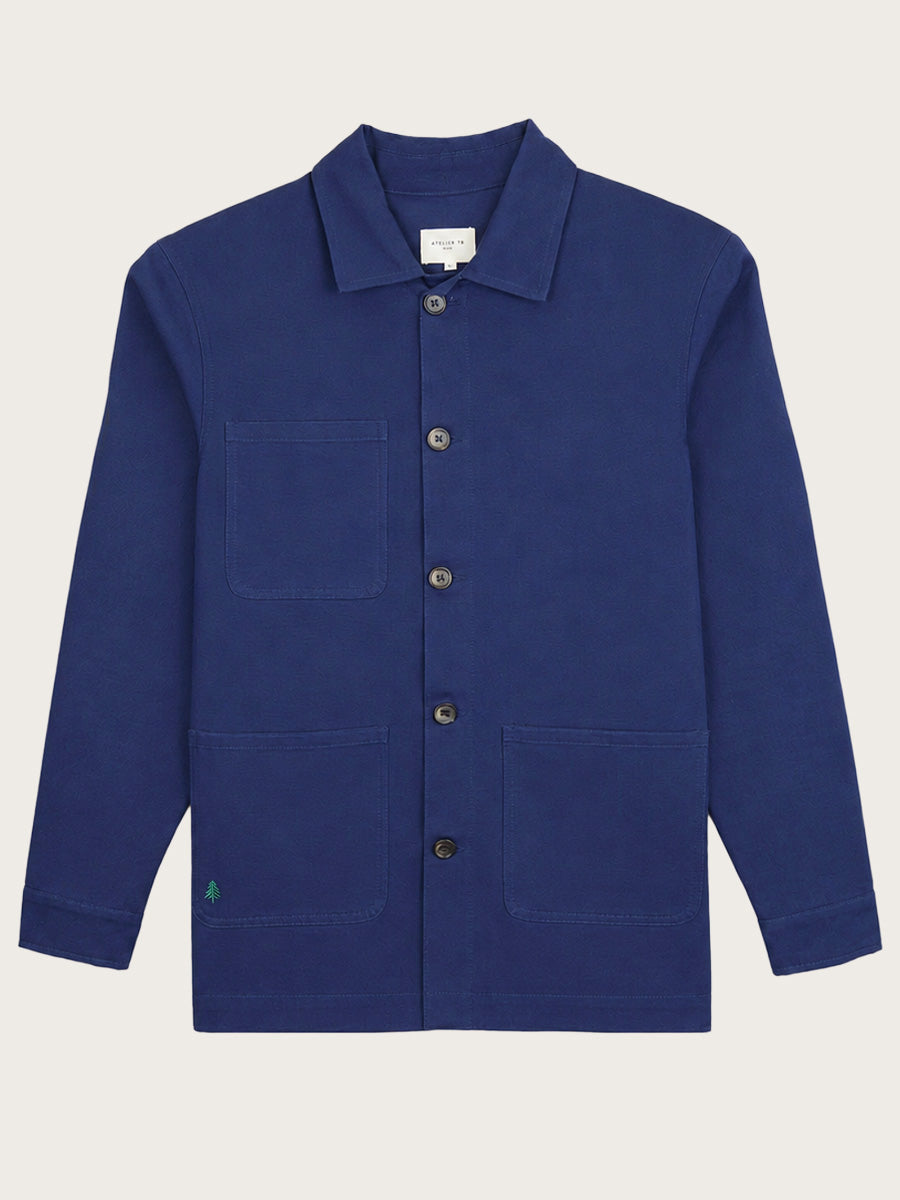veste de travail Mahaut navy piquée à plat