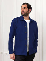 veste Mahaut navy portée par Thomas