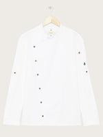 veste miami blanche piquée à plat