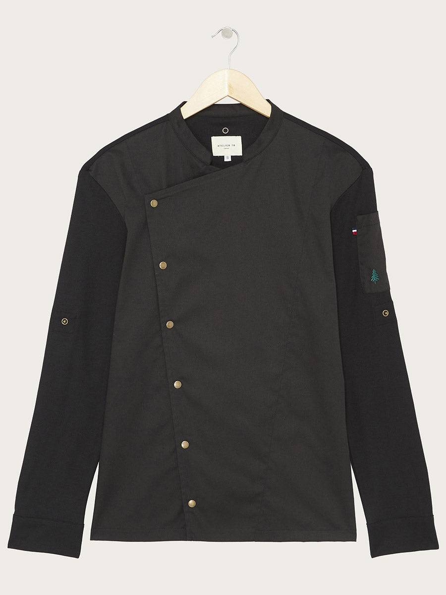 veste miami noire piquée à plat