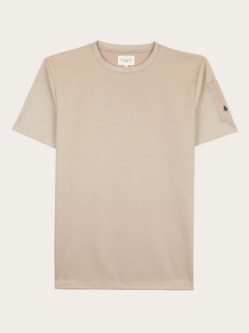 t-shirt Nemo beige à plat