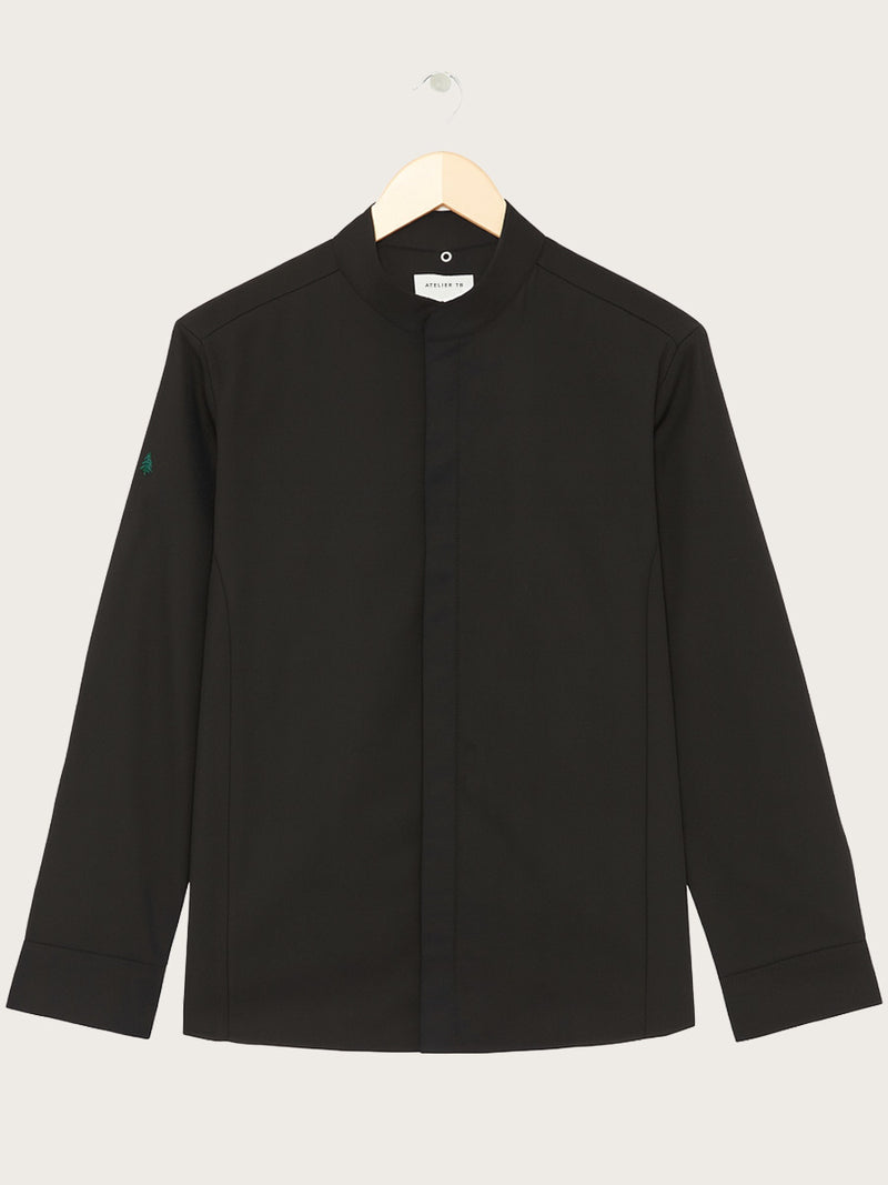 veste newlook noir piquée à plat
