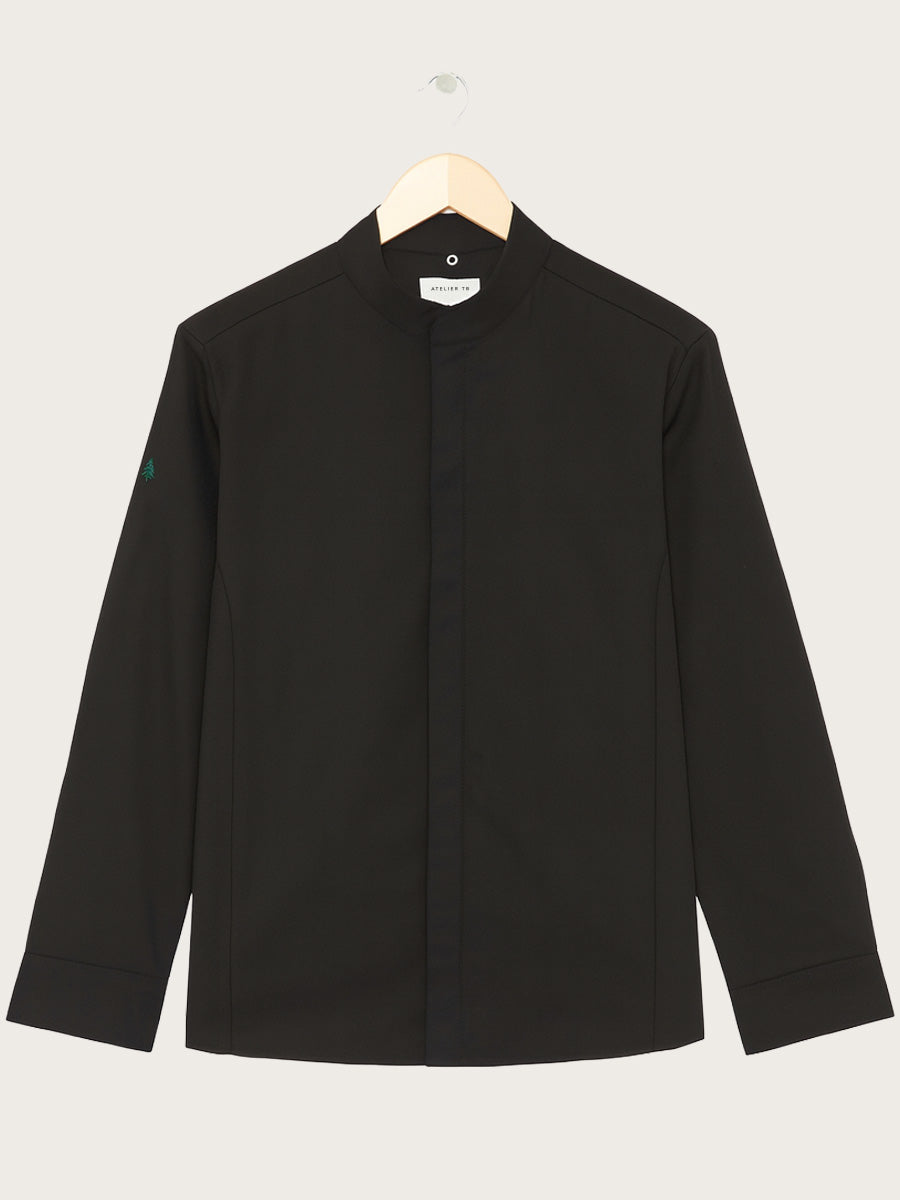 veste newlook noir piquée à plat