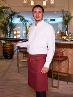 tablier Séga bordeaux porté