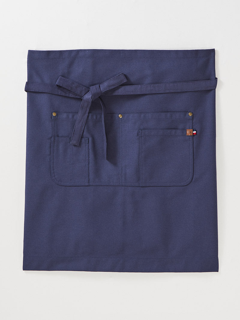 tablier court séga marine piqué à plat