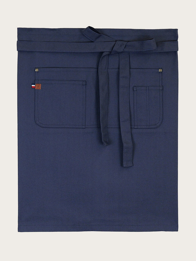 tablier court séga marine piqué à plat