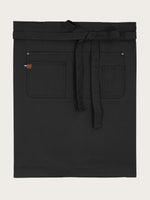 tablier court séga noir piqué à plat