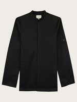 veste Steph noir piquée à plat vue de face