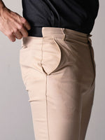 ceinture élastiquée du Stitch H beige