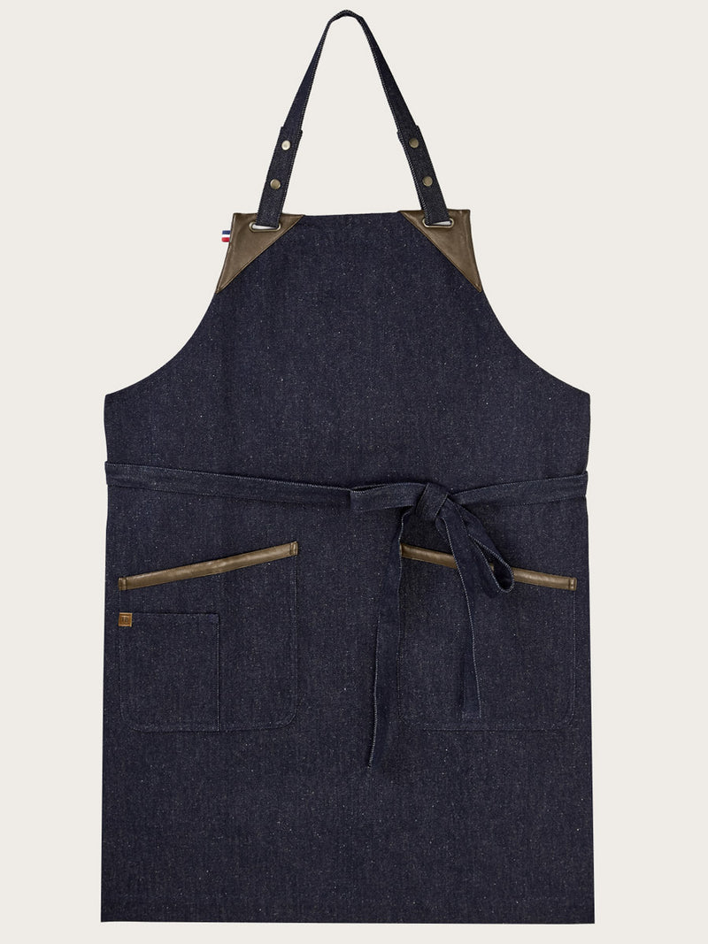 tablier tango denim piqué à plat