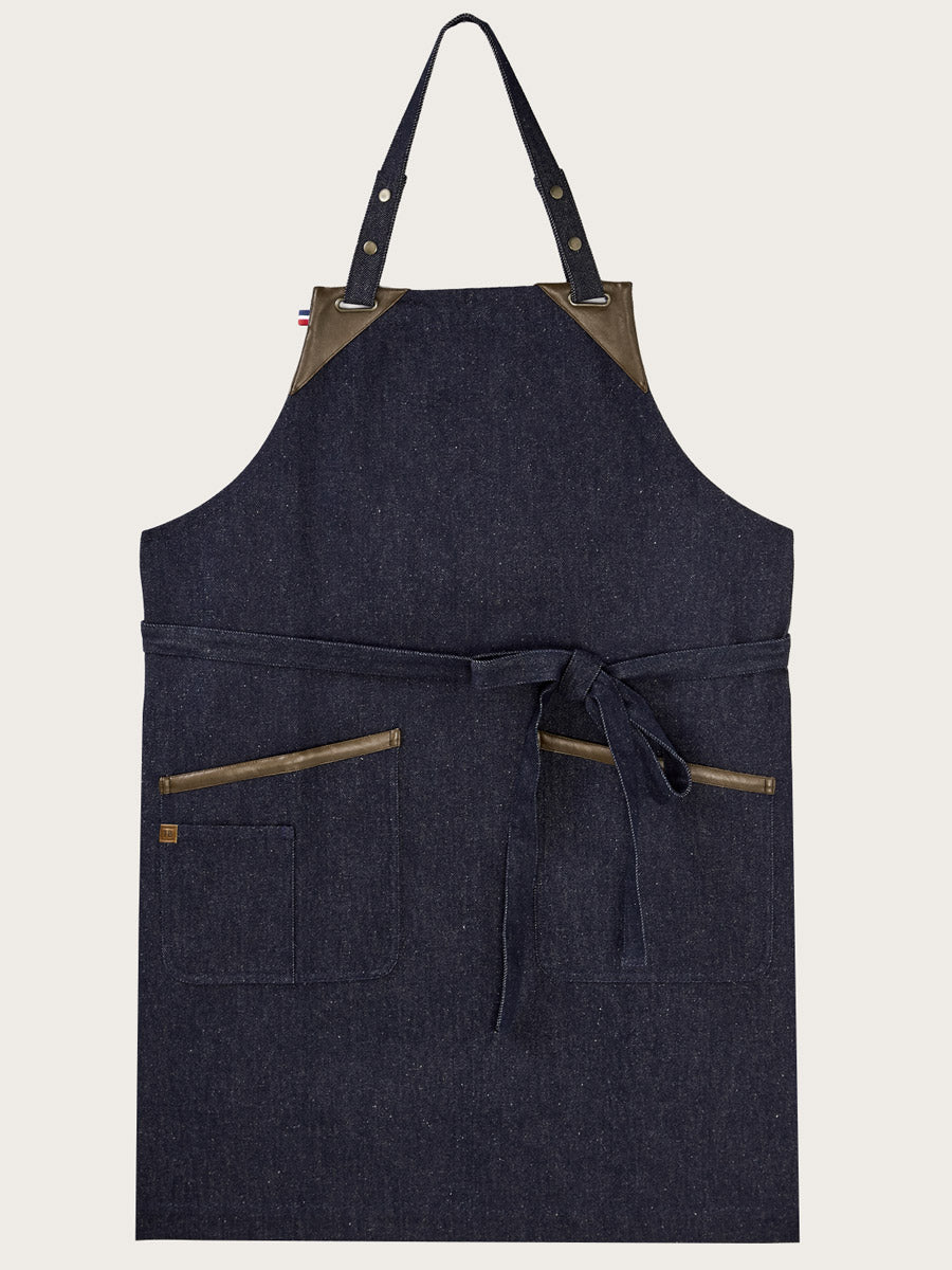 tablier tango denim piqué à plat