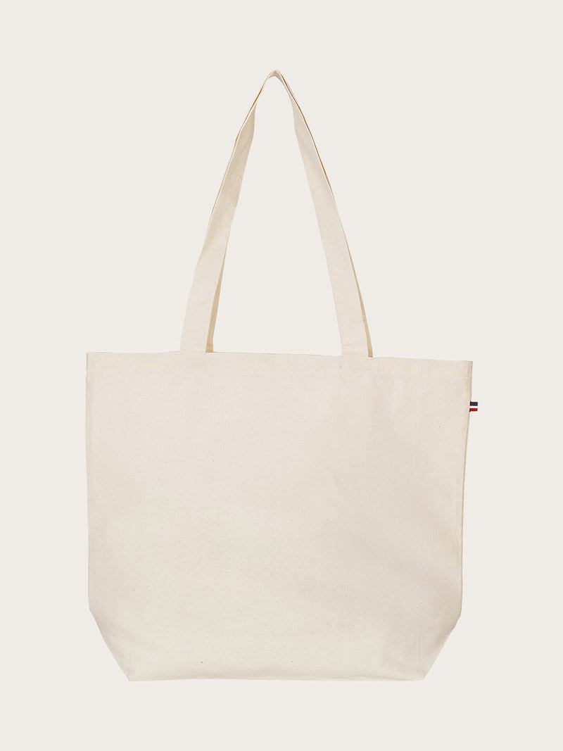 sac Tristan écru piqué à plat