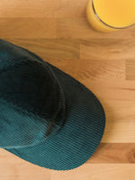 casquette velours vert sapin