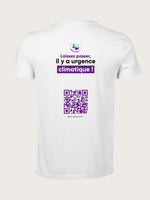 t-shirt blanc Team for The Planet face dos