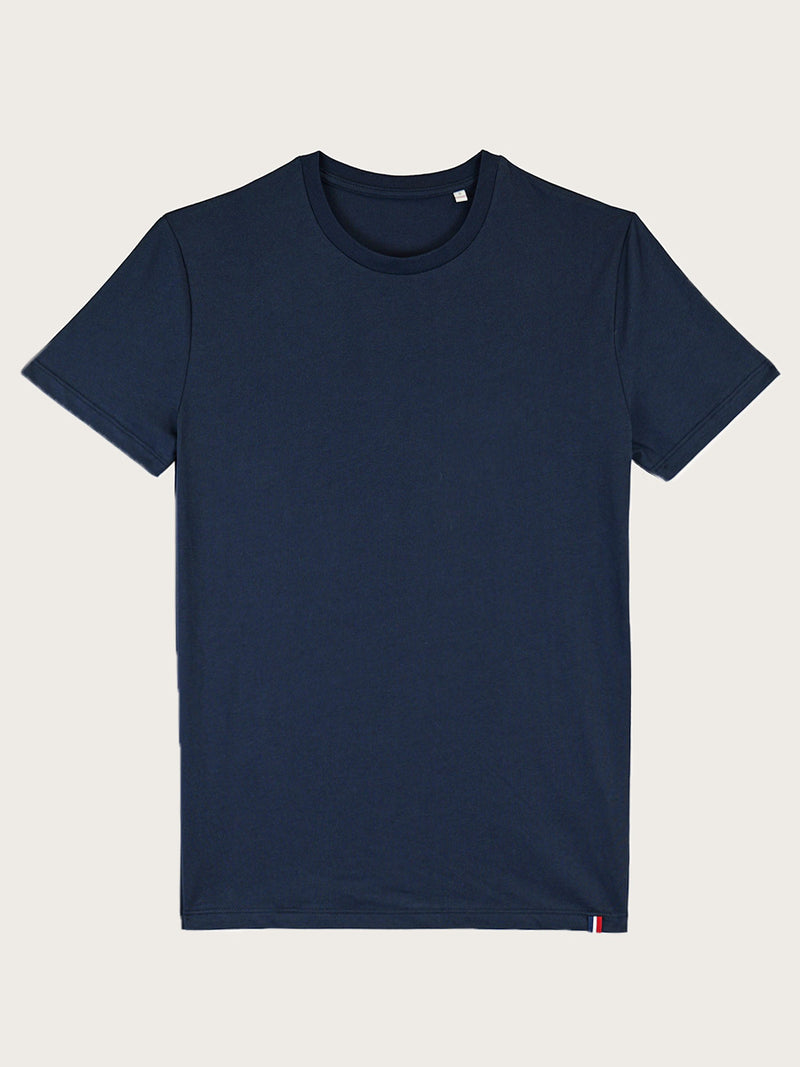 t-shirt yvon marine piqué à plat