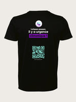 t-shirt noir Team for The Planet face dos