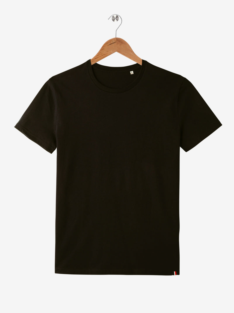 t-shirt yvon noir à plat