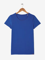 t-shirt yvonne bleu roi à plat