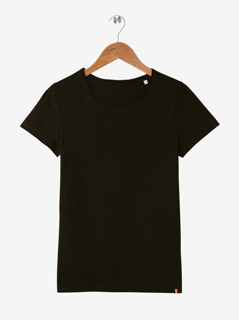 t-shirt yvonne noir à plat