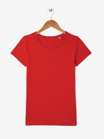 t-shirt yvonne rouge à plat