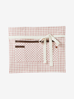 tablier court java carreaux rouges