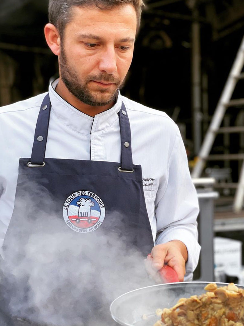 tablier LTDT porté par le chef Collet